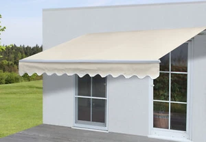 Gelenkarmmarkise T792, Alu-Markise Sonnenschutz, 5x3m Acryl Creme - Bild 1 von 6