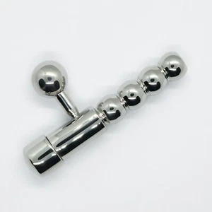 ribbed short princes wand sound PA piercing adult tapered 3mm-10mm side bar - Picture 1 of 2