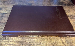 Louis L'Amour Leatherette Edition "Bowdrie's Law" hardcover book - Picture 1 of 1