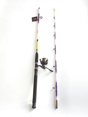 Nite Stick Spinning Catfish Combo Hot Purple 8' 2PC/ 6 BB Reel - Image 1 of 4