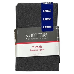 Collant Yummie by Heather Thomson grigio tinta unita opaco taglia grande: 5'5*-6* nuovo - Foto 1 di 4