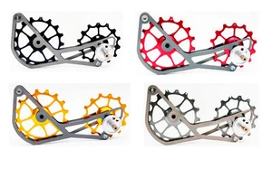 Jaula de rueda de polea de gran tamaño para bicicleta de carretera SwishTi titanio para uso de eTap 11s Sram - Imagen 1 de 44