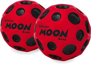 2 Red Waboba Moon Balls - Bounces Out of This World - Original Patented Design 