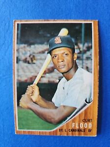1962 Topps #590 Curt Flood: 99¢ Baseball Card Sale Combined Shipping