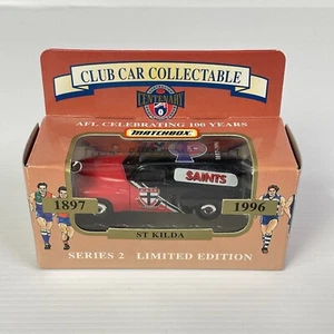 AFL Matchbox St Kilda Saints Football Club Car Collectable FJ Holden Centenary - Picture 1 of 7