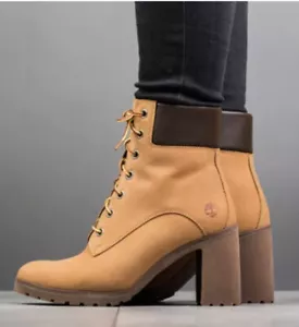 ๐ TIMBERLAND Women's Allington 6-Inch Lace Boots A1HLS Nubuck Wheat ๐ฅ Size 7 - Picture 1 of 4