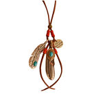 Jewelry Necklace Rhinestone Choker Wooden Bead Necklaces Tassel