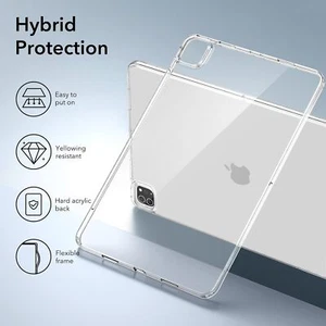 Clear Case For iPad Pro 12.9 Inch 5th/4th Gen 2021&2020 Shockproof Slim Cover - Picture 1 of 7