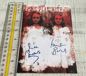 Autograph Dual Lisa And Louise Burns Picture With COA The Shining Horror - Picture 1 of 5
