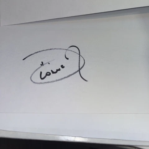 Dionne Warwick Legendary Singer Signed 3x5 Index Card Cover