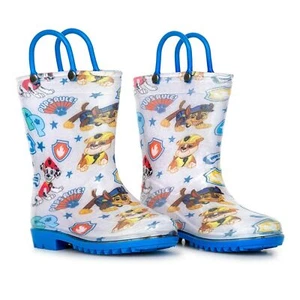 Paw Patrol niños Carácter Impreso Impermeable Mangos Fácil de Poner PVC Botas de Lluvia - Imagen 1 de 9