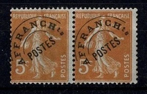France Stamp Preoblitere Yvert 50 " Sower 5c Orange Pair " New Xx Ttb X767 - Picture 1 of 1