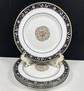Juego de 4 platos de pan y mantequilla Wedgwood Runnymede azul oscuro 6 pulgadas 4472 usados en excelente estado - Imagen 1 de 7