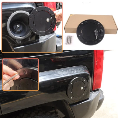 Tankdeckel Abdeckung Cover Für Hummer H3 H3T 2006-2010 Matt schwarz - Image 1 of 4