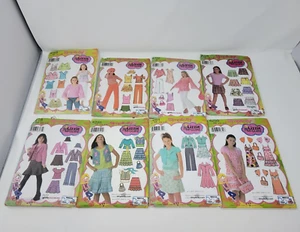 "Lot of 8" Sewing Pattern Girls Aizes 8 1/2 16 1/2 LIZZIE McGUIRE New - Picture 1 of 6
