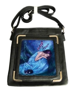 Caszmy Fashions Vegan Women Serenity 3D Black Fantasy Gothic Side Bag - Picture 1 of 1