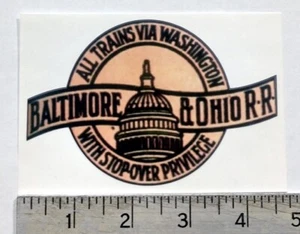 Calcomanía pegatina ferroviaria de Baltimore y Ohio B&O - Imagen 1 de 1