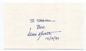 Dean Koontz Signed 3x5 Index Card Autographed Vintage Signature Author