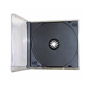 100 New Single Standard Black CD DVD Jewel Case Assembled 10.4mm [FREE SHIPPING] - Picture 1 of 1