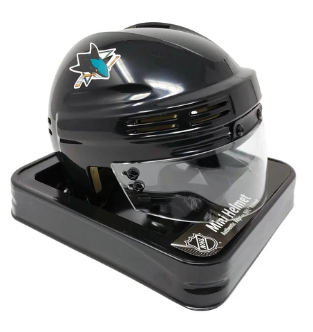 SAN JOSE SHARKS NHL LICENSED BLACK MINI HELMET Cover