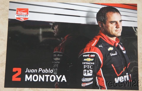 2015 Juan Pablo Montoya Verizon Chevy Dallara Indy Car postcard Cover
