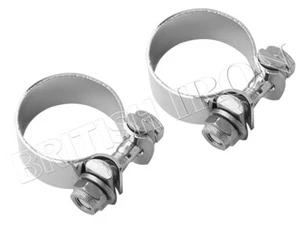 Universal Cafe Racer 1.5" Silencer/Muffler Clamps (2) UK Made PN# T2201695 - Picture 1 of 3