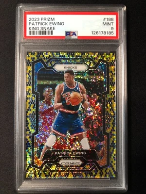 2023-24 Panini Prizm King Snake #188 Patrick Ewing PSA 9 - Image 1 of 2