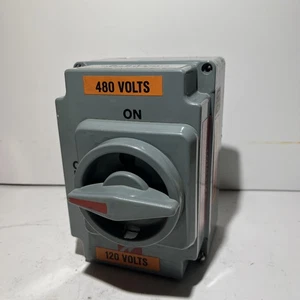 INTERRUPTOR DE DESCONEXIÓN MENNEKES 10881VA, 20HP, 40A, 600V 3ph, ME 40MS1A-M2 - Imagen 1 de 6