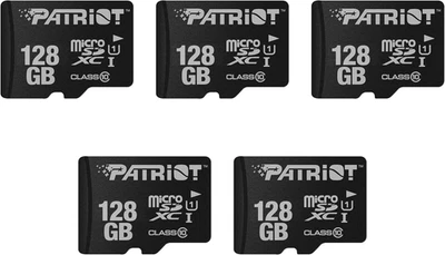 LX Series Micro SD Flash Memory Card 128GB - PSF128GMDC105-5 PACK - Immagine 1 di 4