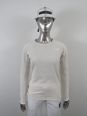 NUEVO CON ETIQUETAS Mujer The North Face Summit FUTUREFLEECE Crew Polar Suéter Chaqueta Blanca Foto 1 de 4