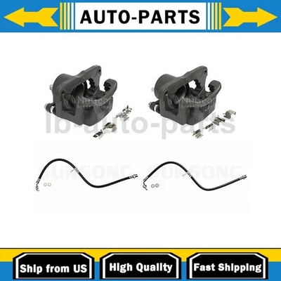 Front Brake Calipers Front Brake Hoses Line Fits Toyota RAV4 2.4L 2.0L - Image 1 of 4