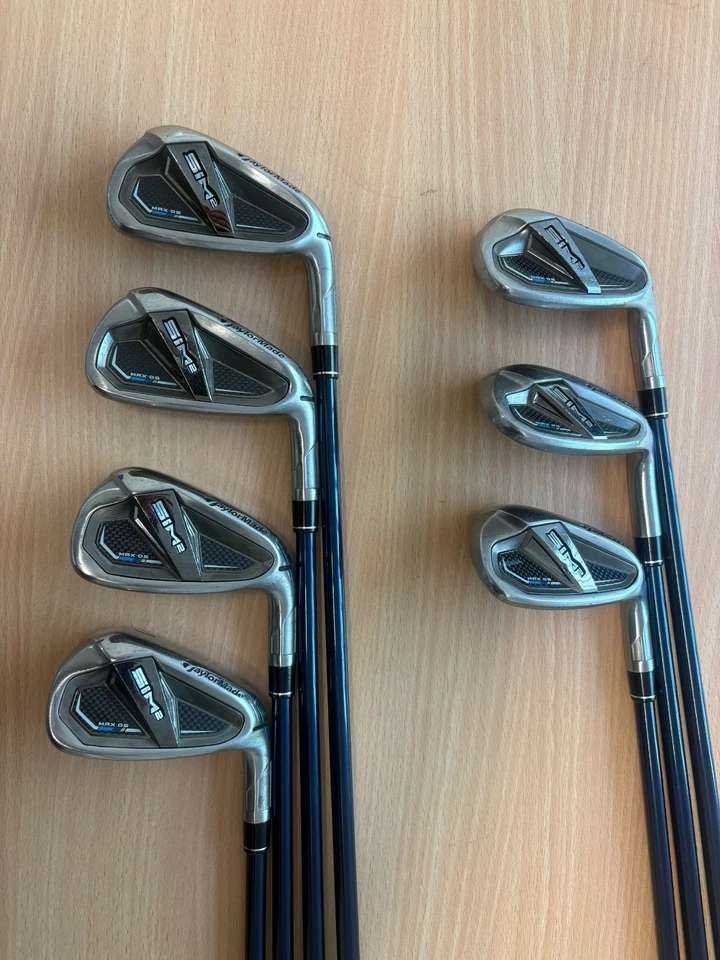 TaylorMade SIM 2 Max OS Irons / 6-PW+SW+AW (7 clubs) / Ventus Seniors Graphite - Image 1 of 4