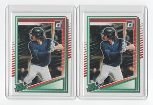 Roman Anthony 2025 Donruss Rated Prospects #155 w/sleeves 2 card lot - Picture 1 of 2