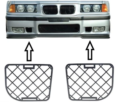 Fit For M3 BMW E36 1992-1999 Bumper Metal Grille Set 2 pcs - Image 1 of 2