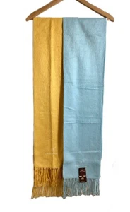 Camargo Alpaca Fringed Scarf Set Of 2 New & EUC Colorful Bright Holiday Capsule - Picture 1 of 12