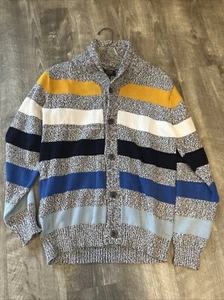 100% Cotton Jones New York Kids Striped Long Sleeve Sweater Sz 18 EUC - Picture 1 of 7