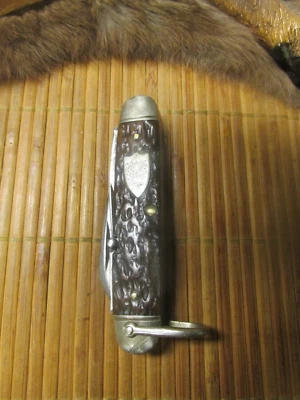 VINTAGE  1927/ 40 ULSTER # 1502  (OFFICIAL BOY SCOUT) 4 BLADED CAMP POCKET KNIFE - Image 1 of 4