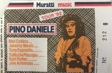 PINO DANIELE biglietto ticket concerto Tour 1982