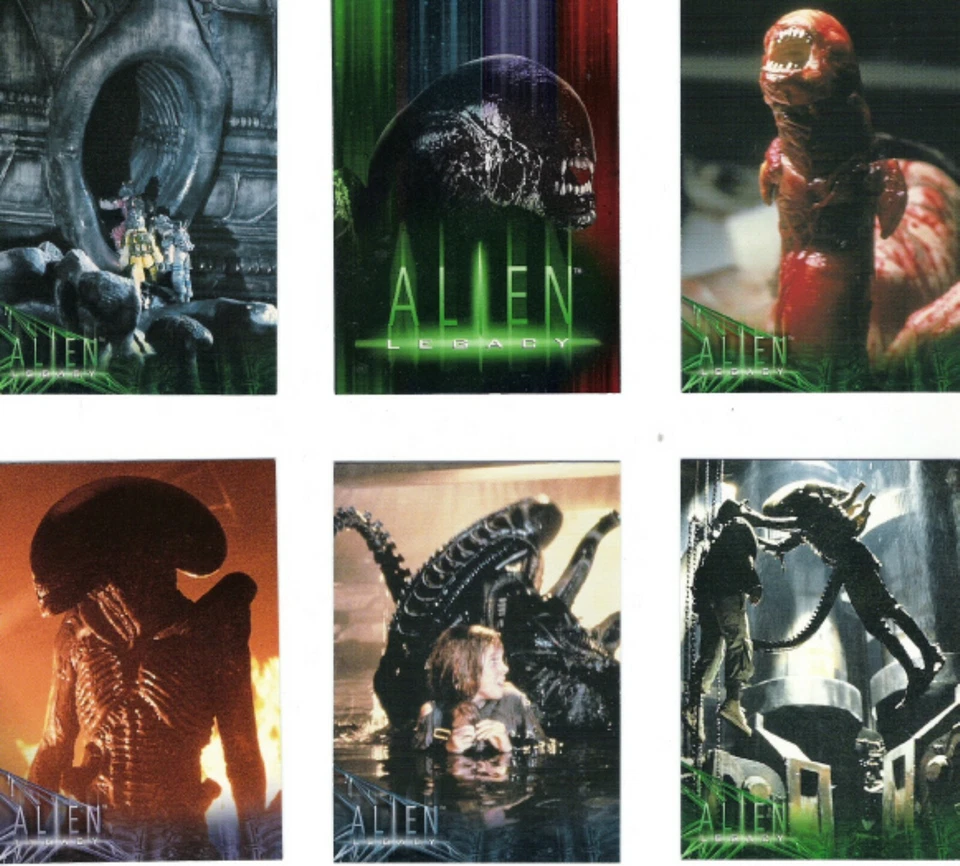 ALIEN LEGACY COMPLETE 90 MOVIE CARD SET + WRAPPER NM 1998 - Image 1 of 1