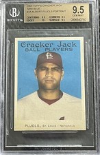 BGS 9.5 Pop 1 Albert Pujols 1915 Cracker Jack Blue SP 1st NL Pennant 2004 Topps