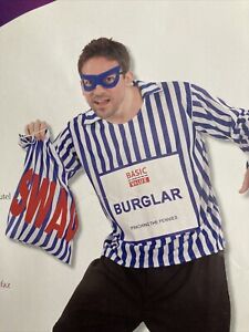 Basic Burglar Adults Extra Large XL Fancy Dress Up Cosplay Halloween Party Value