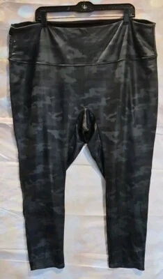 Leggings para mujer DG2 talla grande P3X gris camuflaje imitación cuero nuevos sin etiquetas Foto 1 de 4
