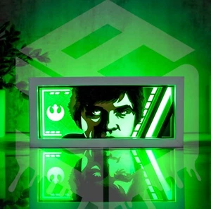 Luke Skywalker  LED 3D Light Box – Handcrafted Decorative Lamp with Remote  - Imagen 1 de 1