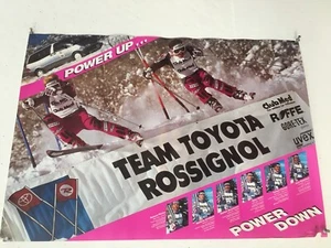 Vintage Original ROSSIGNOL TEAM TOYOTA Ski Poster - Picture 1 of 6