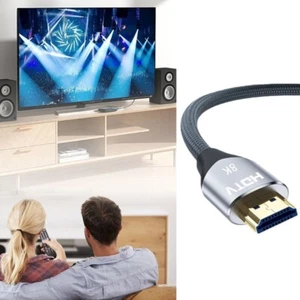 HDTV port Cable 8K/60Hz 4K120Hz Support 48Gbps Fast Tranmission Enhances Gaming - Photo 1/13