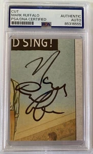 Avengers Hulk Mark Ruffalo Signed Autograph 2.5 x 3.5 Cut - PSA DNA - FREE S&H! - Picture 1 of 2