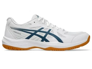 Asics Uomo UPCOURT 6 Squash Badminton Scarpe Indoor Scarpe 1071A104 100 - Foto 1 di 12