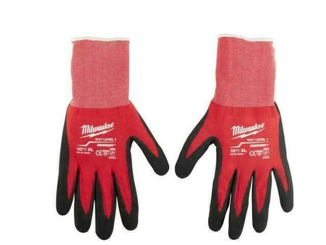 Milwaukee 48-22-8903B Nitrile XL Nylon Dipped Work Gloves - Red, Pack of 12