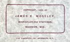 (Book) 1903 by James E Mosley Book Seller Scenes of The University UW