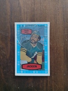 1975 Kellogg's 3-D Super Stars 54 Reggie Jackson Oakland Athletics Lower Grade 